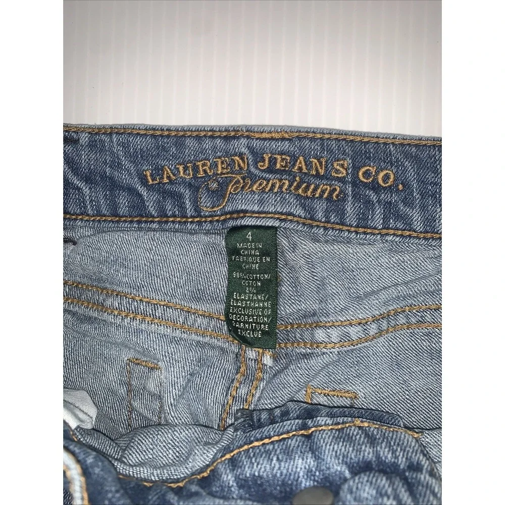 Ralph‎ Lauren Jeans Co Premium Jeans Womens 4 Classic Straight Light Wash